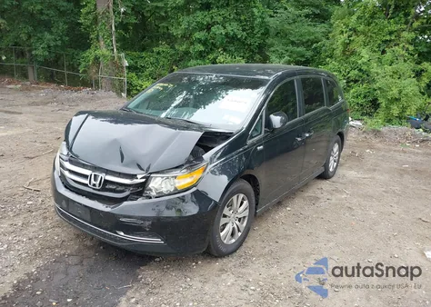 2015 Honda Odyssey Ex из США, поврежденный, VIN 5FNRL5H48FB074361